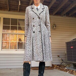 Vintage Belted Trench Dress Coat (Pleated Hourglass Fit)